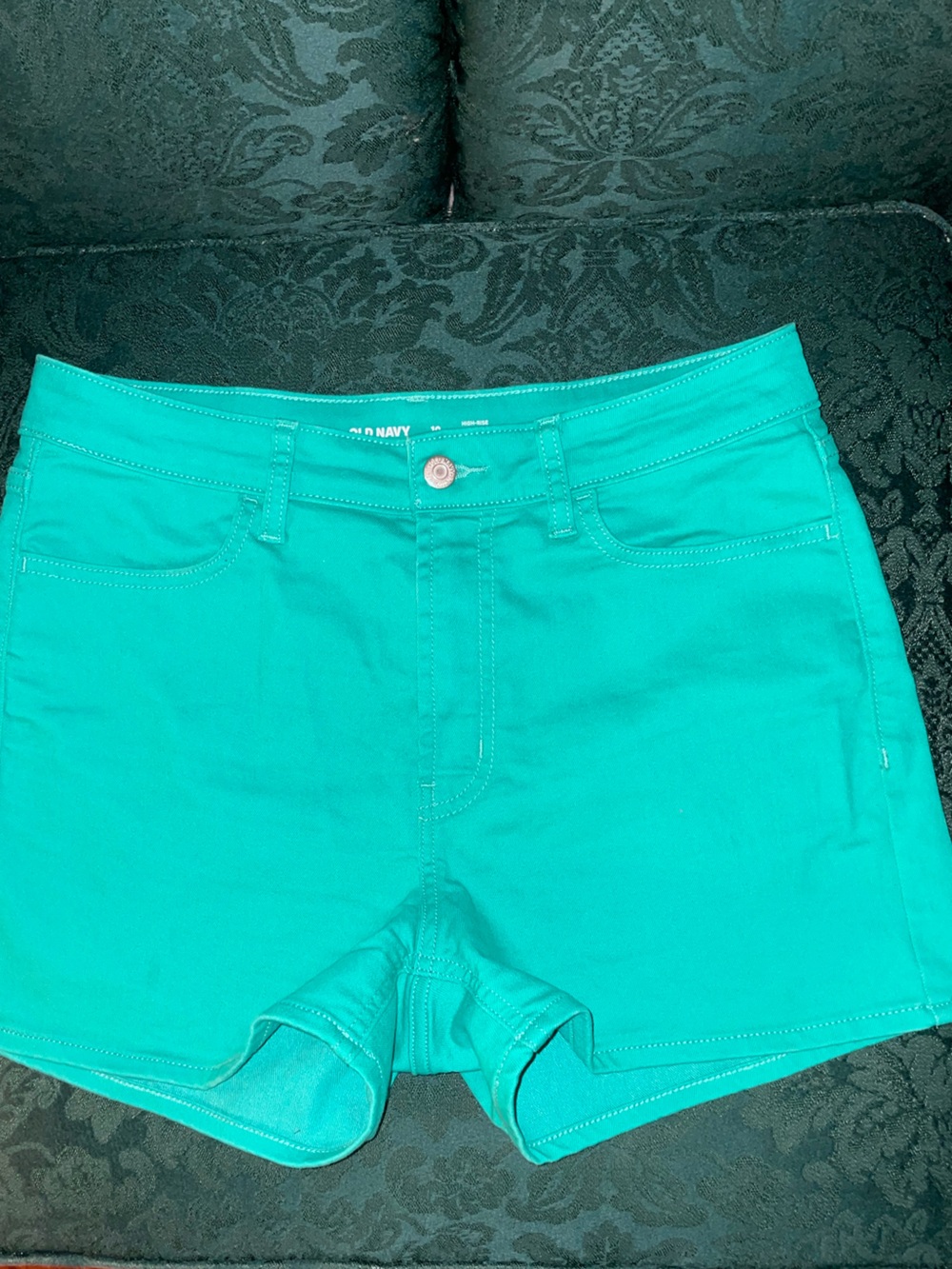 Old Navy Women's Teal High-Waist Shorts